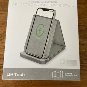 Folding Leather Wireless Charging Pad